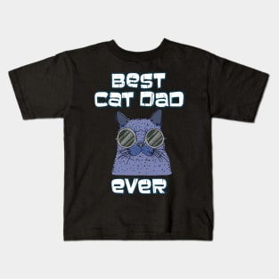 Best Cat Dad Ever Cat Daddy Gift Kids T-Shirt